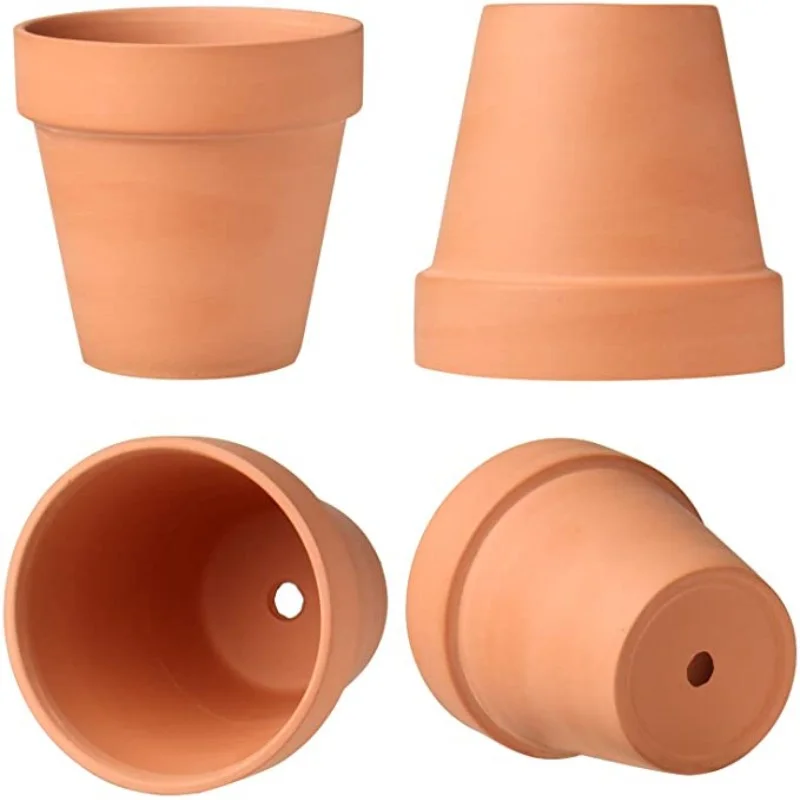 10Pcs 2.2 Inch Small Mini Terracotta Pot Pottery Planter Cactus Flower Pots Succulent Nursery Pots Great