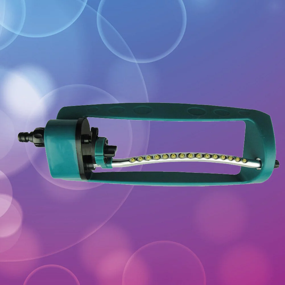 Guichaokj Lawn Sprinkler 15-Hole Water Sprinkler Automatic Swaying Garden Sprinkler (Green)