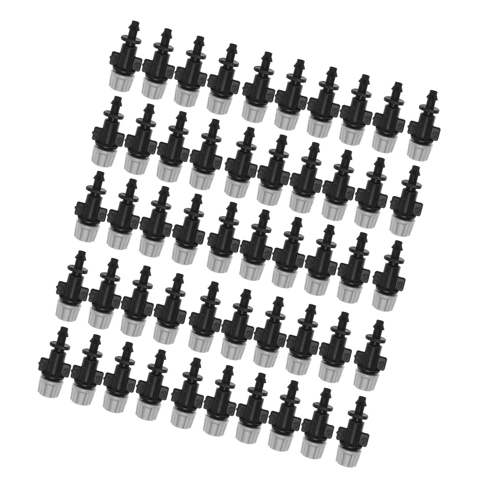 Alupre 50pcs/set Misting Nozzles Sprinkler Head Atomizer compatible with Garden Drip Irrigation System