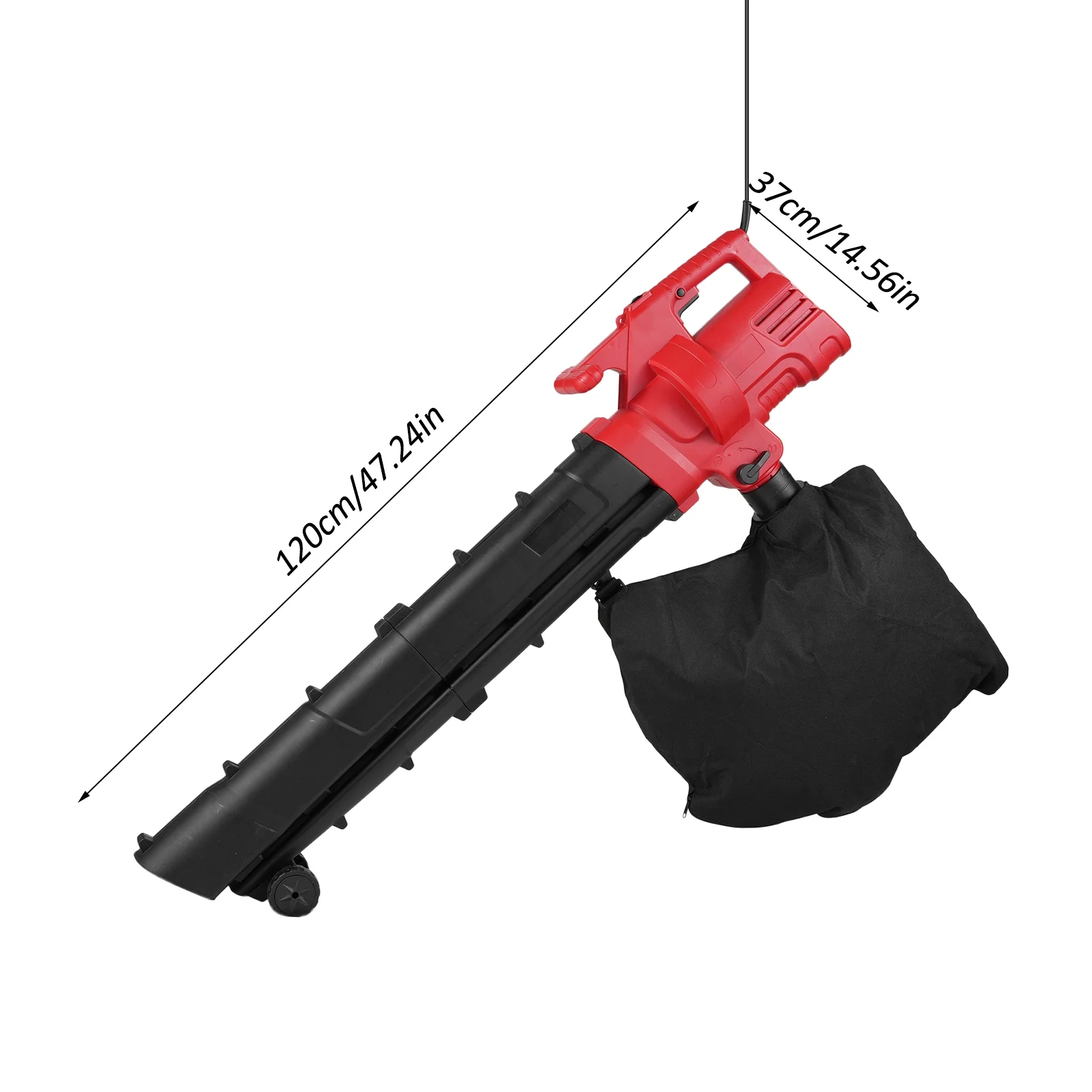 Geevorks Electric portable dust blower,Portable Blower1500w WheelCare 1BlowerSnow Lawn Handheld WheelSnow 2Blower