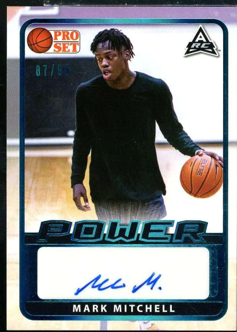 Mark Mitchell Rookie Card 2021-22 Leaf Pro Set Power Platinum #BAMM1