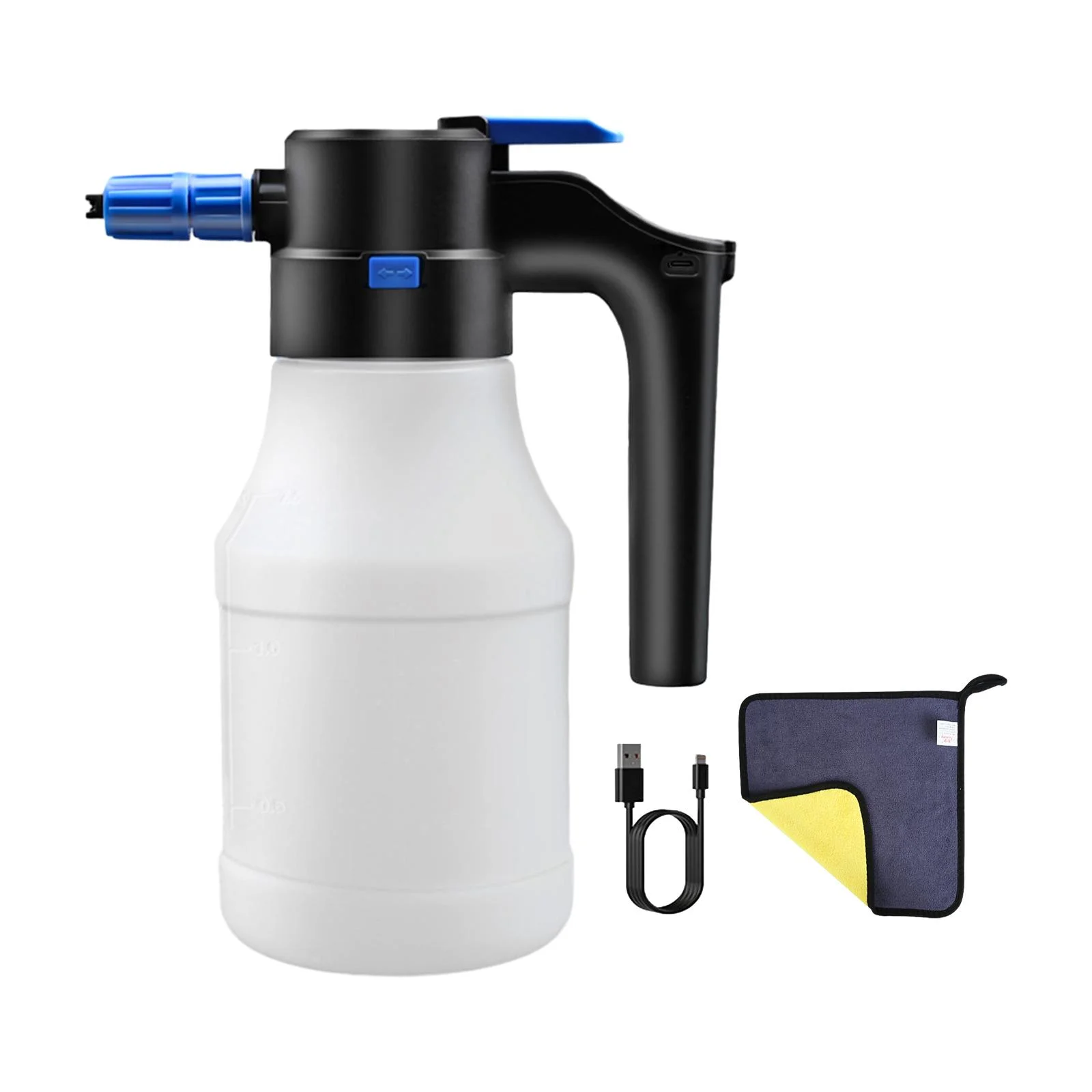 Colaxi Electric Foam Sprayer, Watering Can, Cleaning Cloth, Pump Sprayer, Water Sprayer, Plant Mister for Lawn, House Cleaning, Fertilization