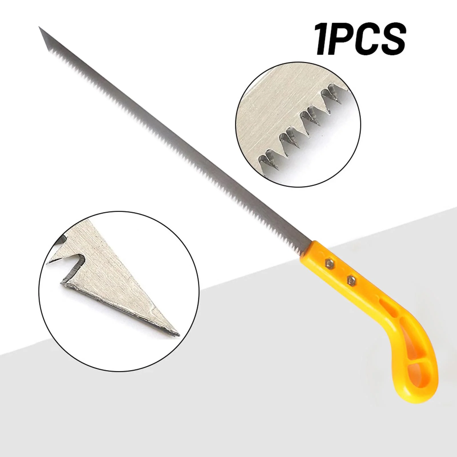 Wood Pruning Pulling Cut Doubldge Curved Handle Hand for Garden Pruning Trimming Cutting Camping Cutting , PP Handle
