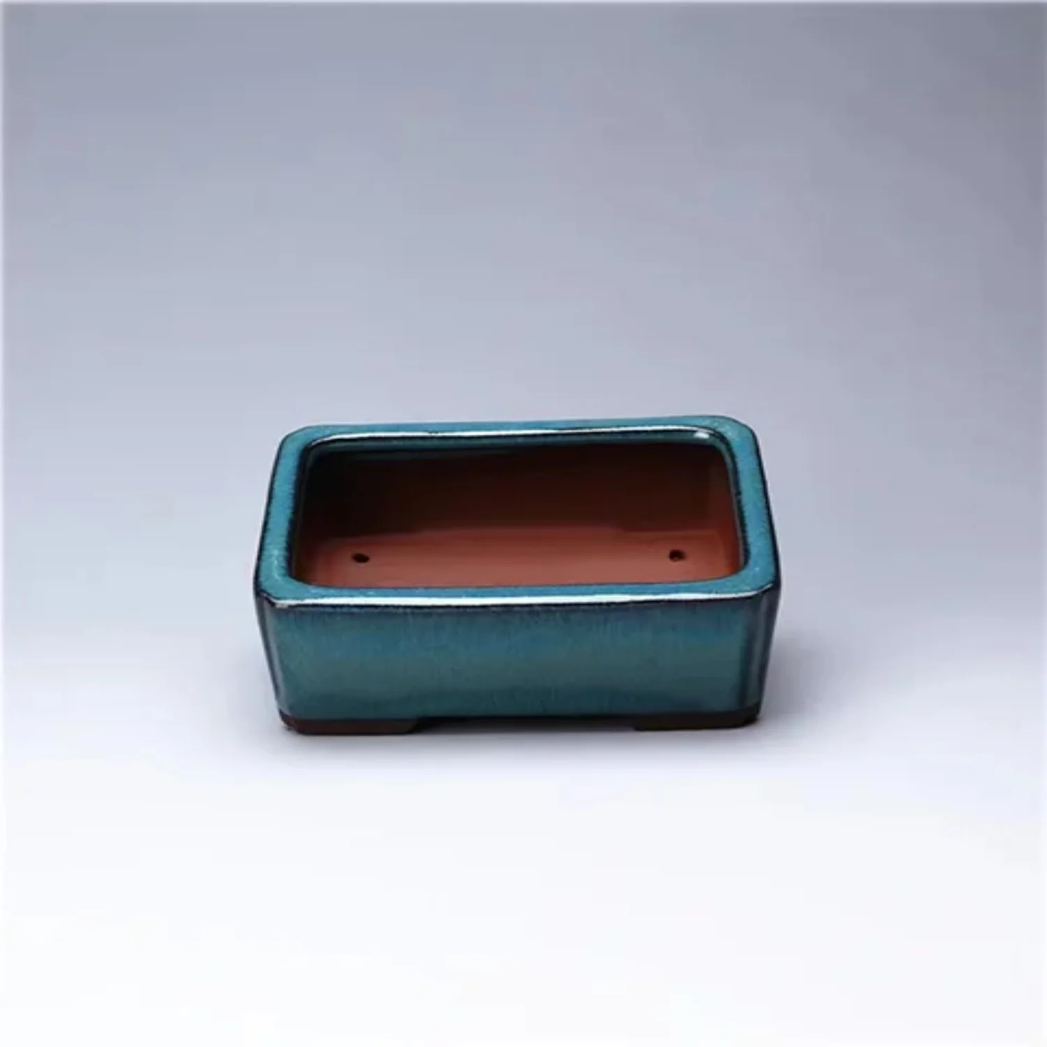 Beautiful Handmade Glazed Chinese Ceramics Bonsai Flower Pot for Plant and Flower Arrangement - Unique Garden Decor Piece