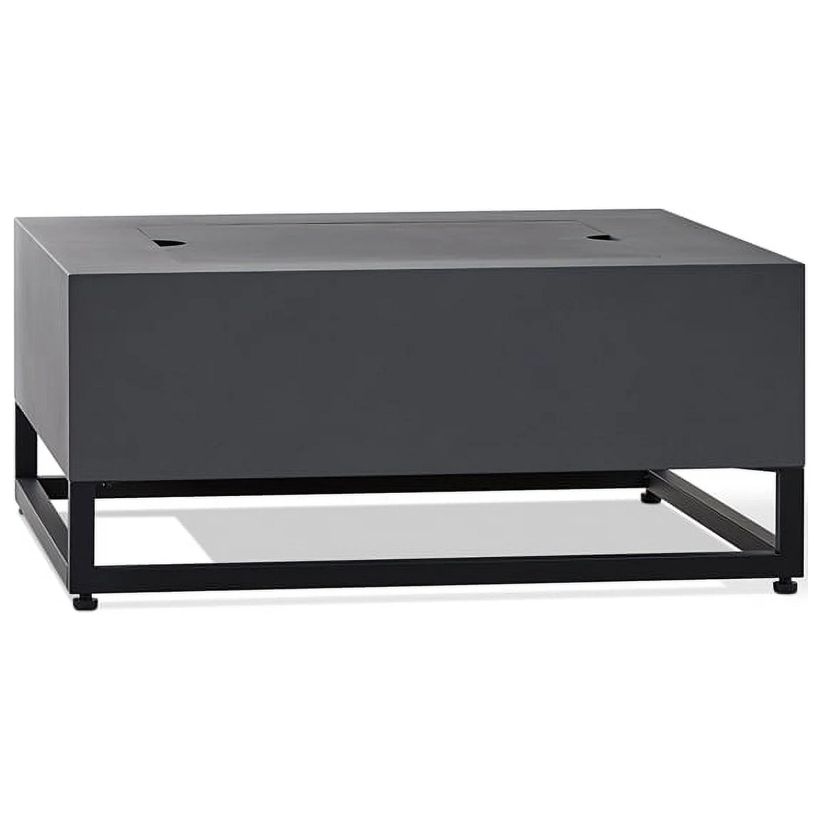 Real Flame Blake Metal Propane Fire Table with Conversion Kit in Slate Gray