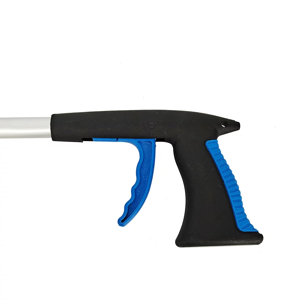 Nebublu 32Inch Foldable Pickup Tool , Aluminum Reaching Aid with Rotatable Rubber Gripper, Long Arm Extender , Perfect for Elderly, Disabled, and Garden Use