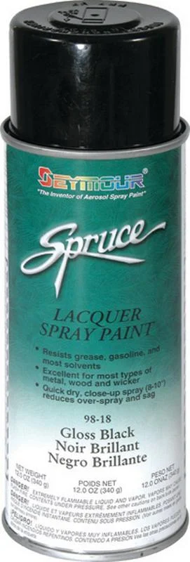 Seymour of Sycamore 98-18 Gloss Black Lacquer- Aerosol