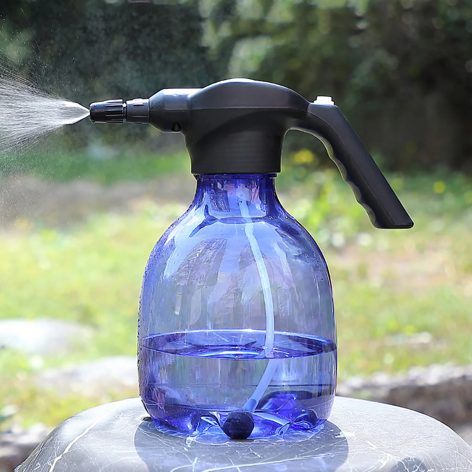 Jierger 2.5L/0.66Gallon Electric Sprinkler Plastic Watering Flower Gardening Sprinkler Sprayers Greenery Automatic Spray Cans for Indoor Bonsai Plants Garden Flowers (With charging cable)