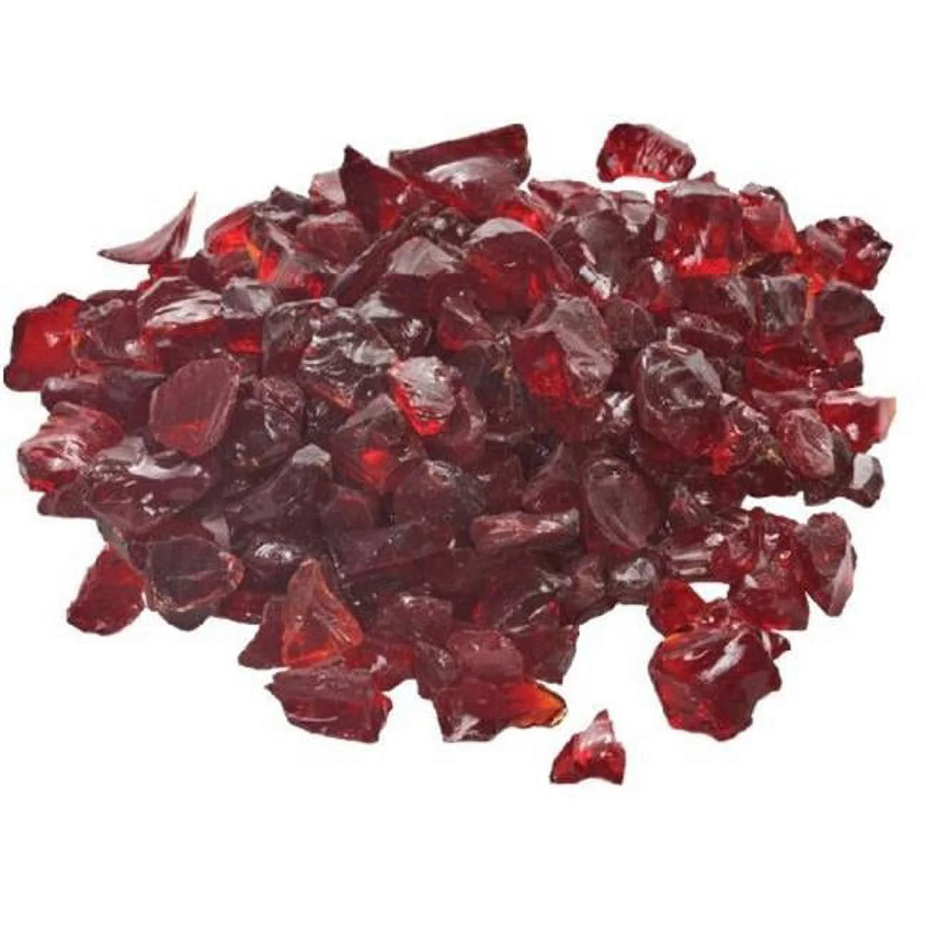 Dagan GLL-RED 0.5-0.75 in. Fire Glass, Red