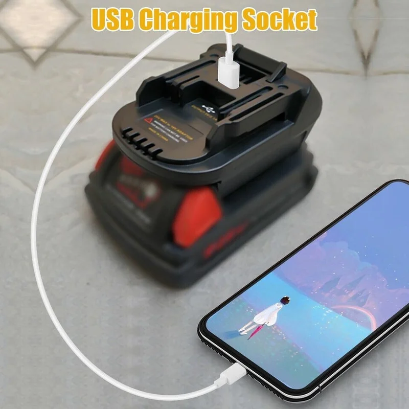 The Perfect Part Dewalt 20V Battery Adapter, Dewalt to Milwaukee Battery Adapter Converter