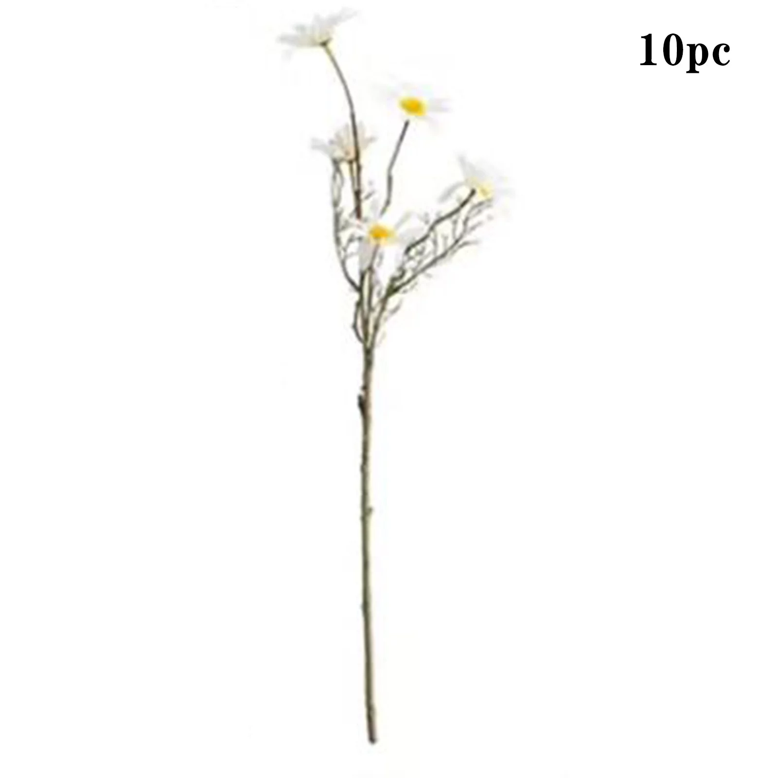 Yeetfub Artificial Plants for Indoor 10 Pack Artificial Flowers Silk Daisy Artificial Daisy For Home Decoration Artificial Daisy For Wedding Decoration White