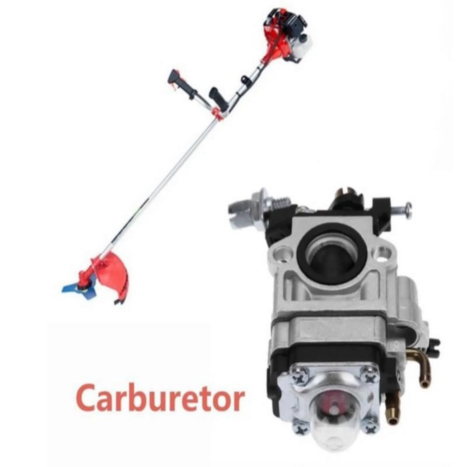 10mm Carburetor Kit for Brushcutter 43cc 49cc 52cc Strimmer Cutter Chainsaw