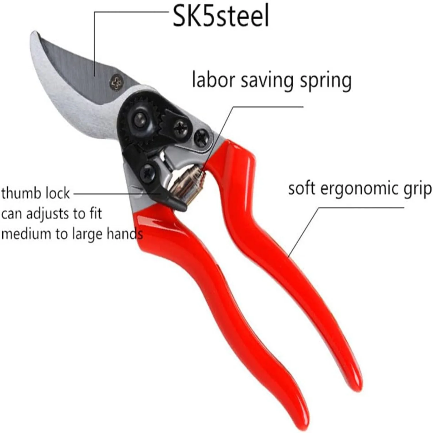SZHDXSY  Bypass Pruning Shears - Premium Garden Shears   Plant Scissors  Tree Trimmers Secateurs Hand Pruner  Clippers The Garden   Cutters  Loppers Gardening tools Gardening shear