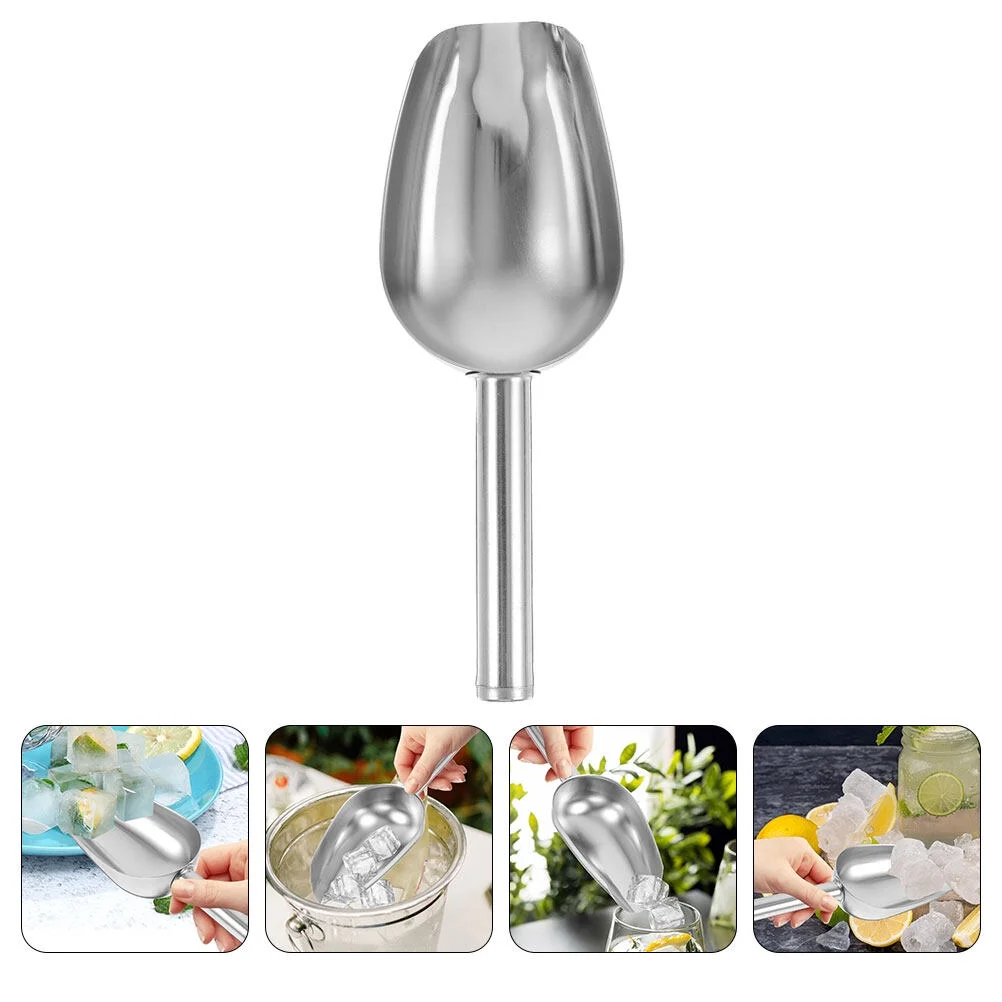 Yueyihe Metal Scoop Stainless Steel Scoop Food Candies Scoop Kitchen Ice Shovel Grain Shovel