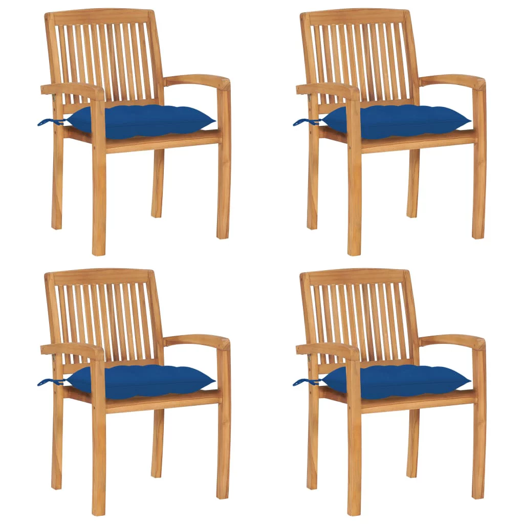 Andoer parcel,4 Pcs Teak ChairsPatio WoodChairs Cushions 4 Pcs Patio ChairsChairs Chairs Teak Wood Chairs With Cushions Camerina Room Dinner Chair Vidaxl 4x Teak Barash