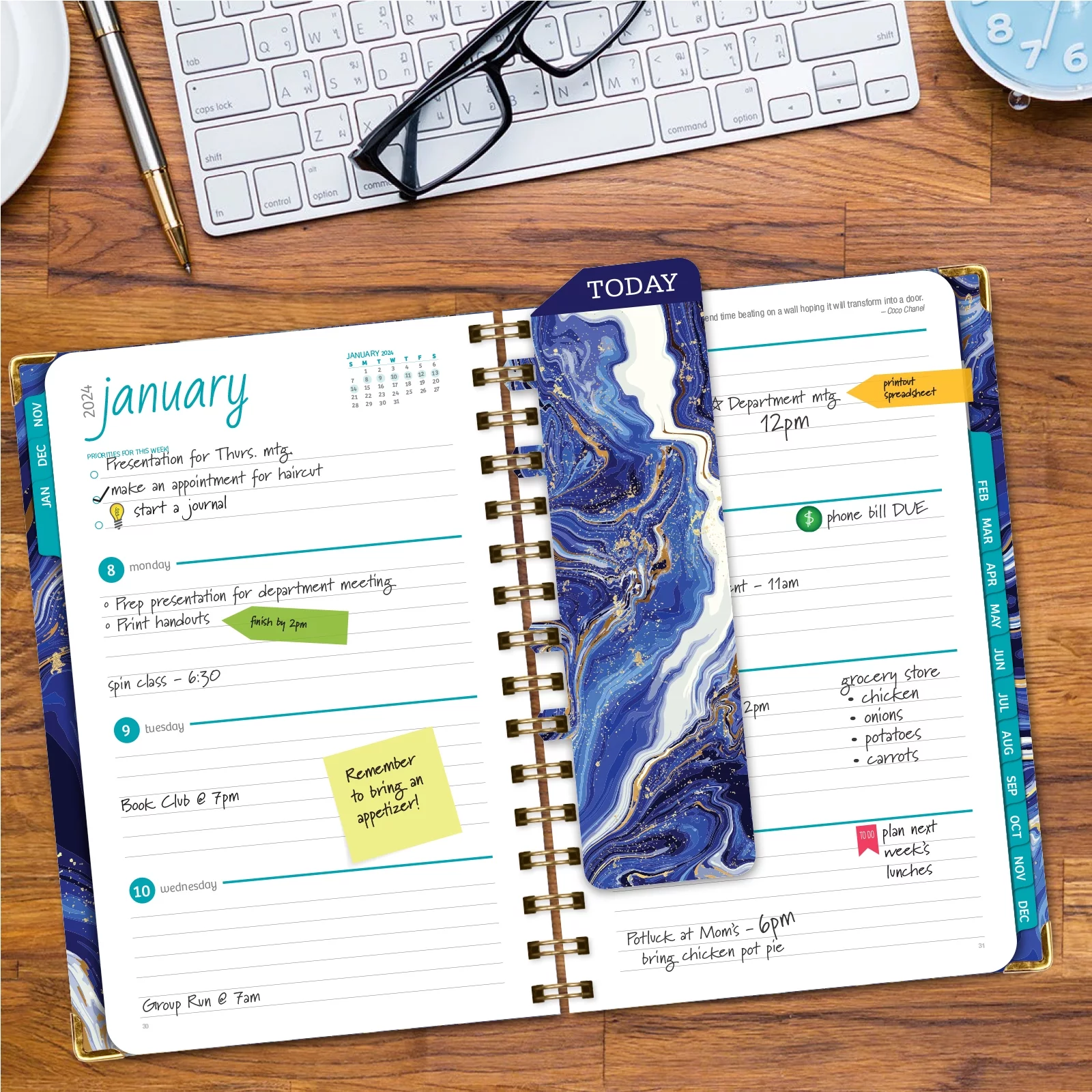 Hardcover CY 2024 Fashion Planner - 5.5