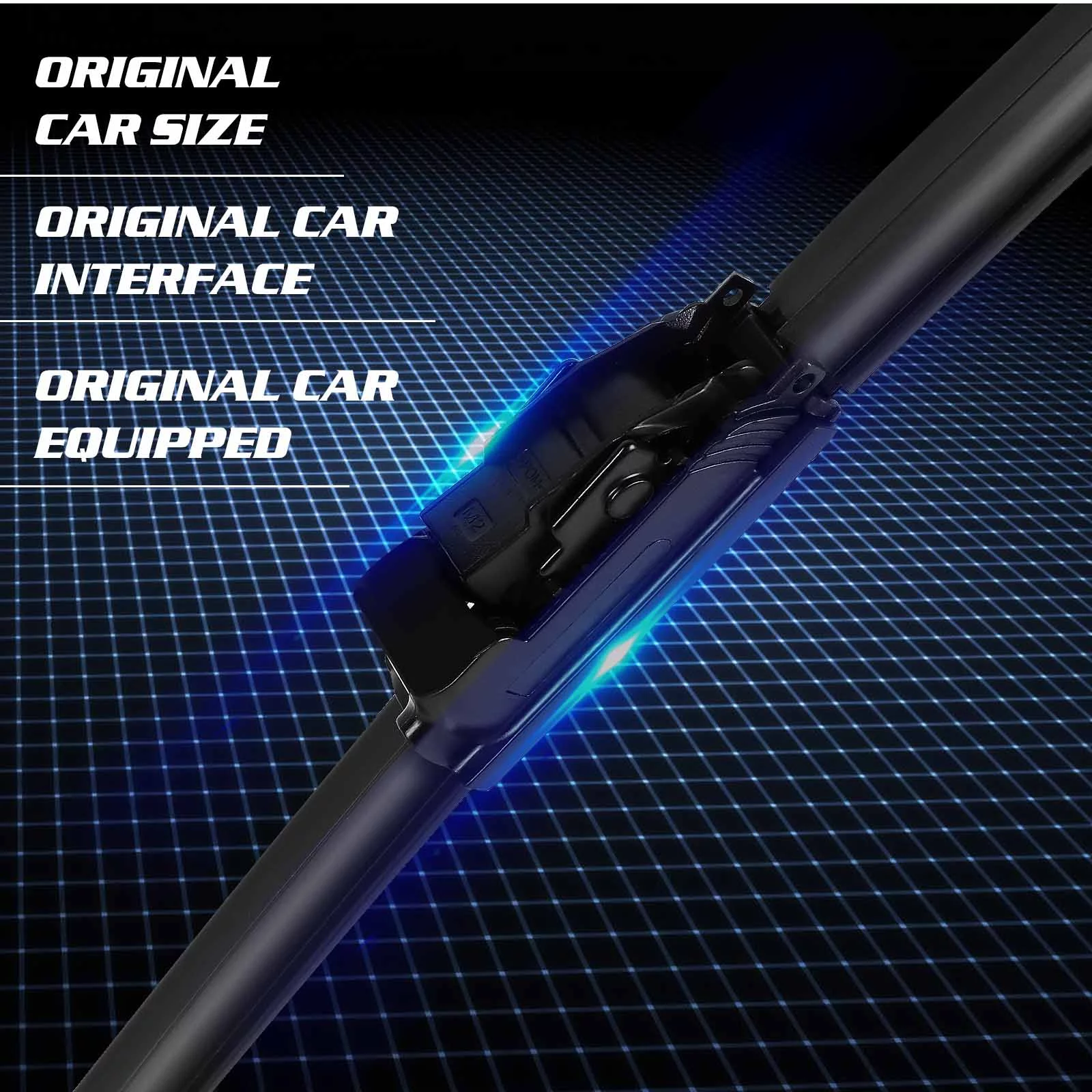 UrbanX 2-IN-1 All Seasons Water Repellency Original Equipment Replacement Wiper Blades For 2014 Hyundai Genesis Coupe 24