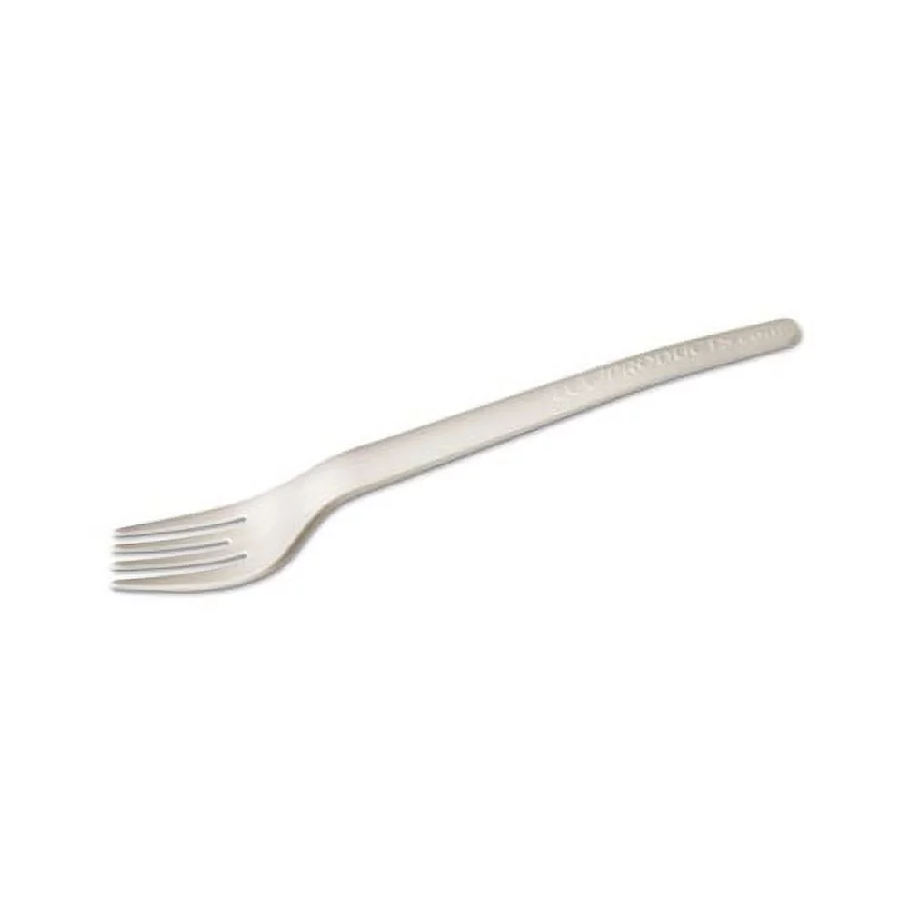Eco-Products Plantware Compostable Cutlery, Fork, 6