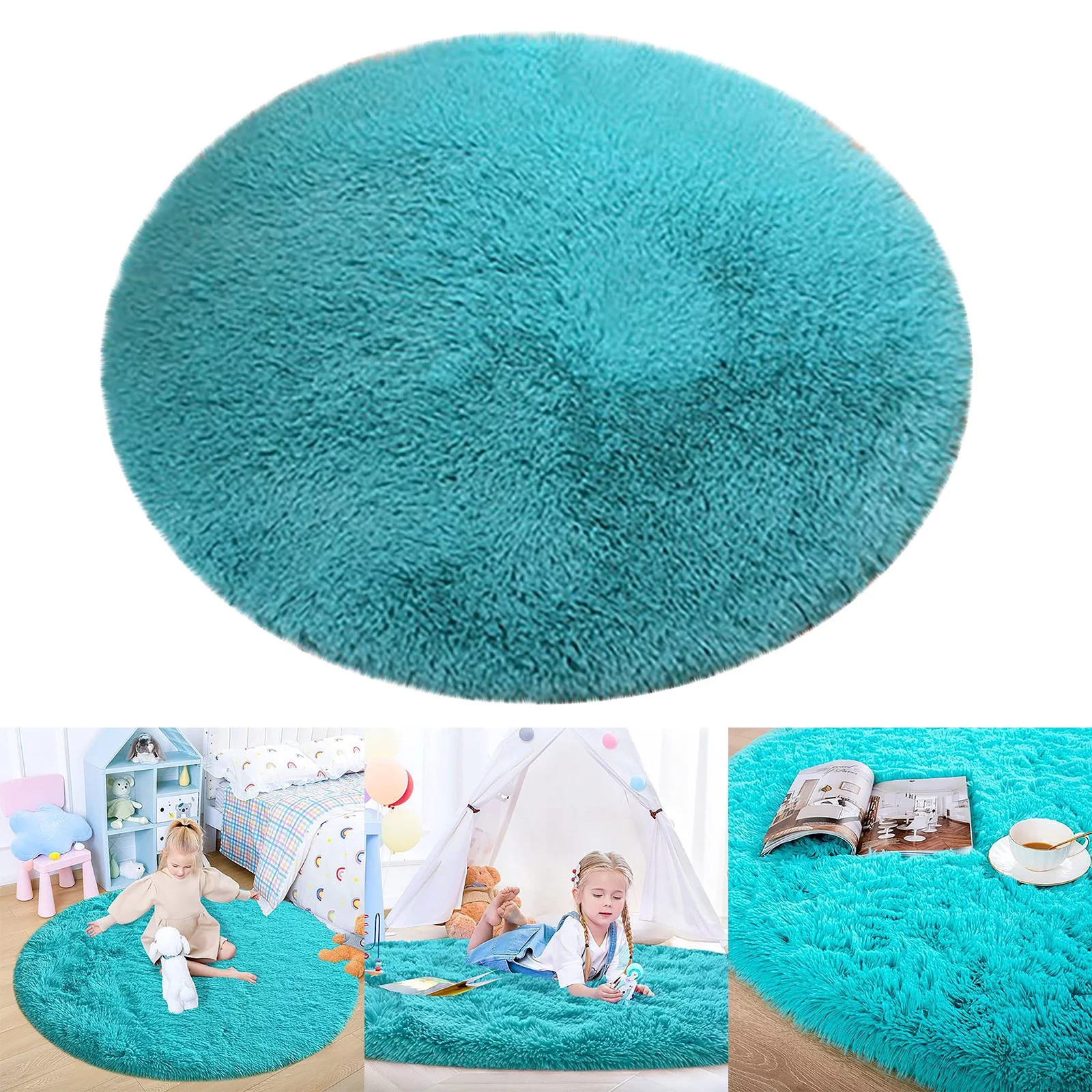 NLLSHGJ Round Carpet Hanging Basket Chair Tent Mat Living Room Floor Mat Bedside Carpet Living Room Carpet Tea Table Carpet