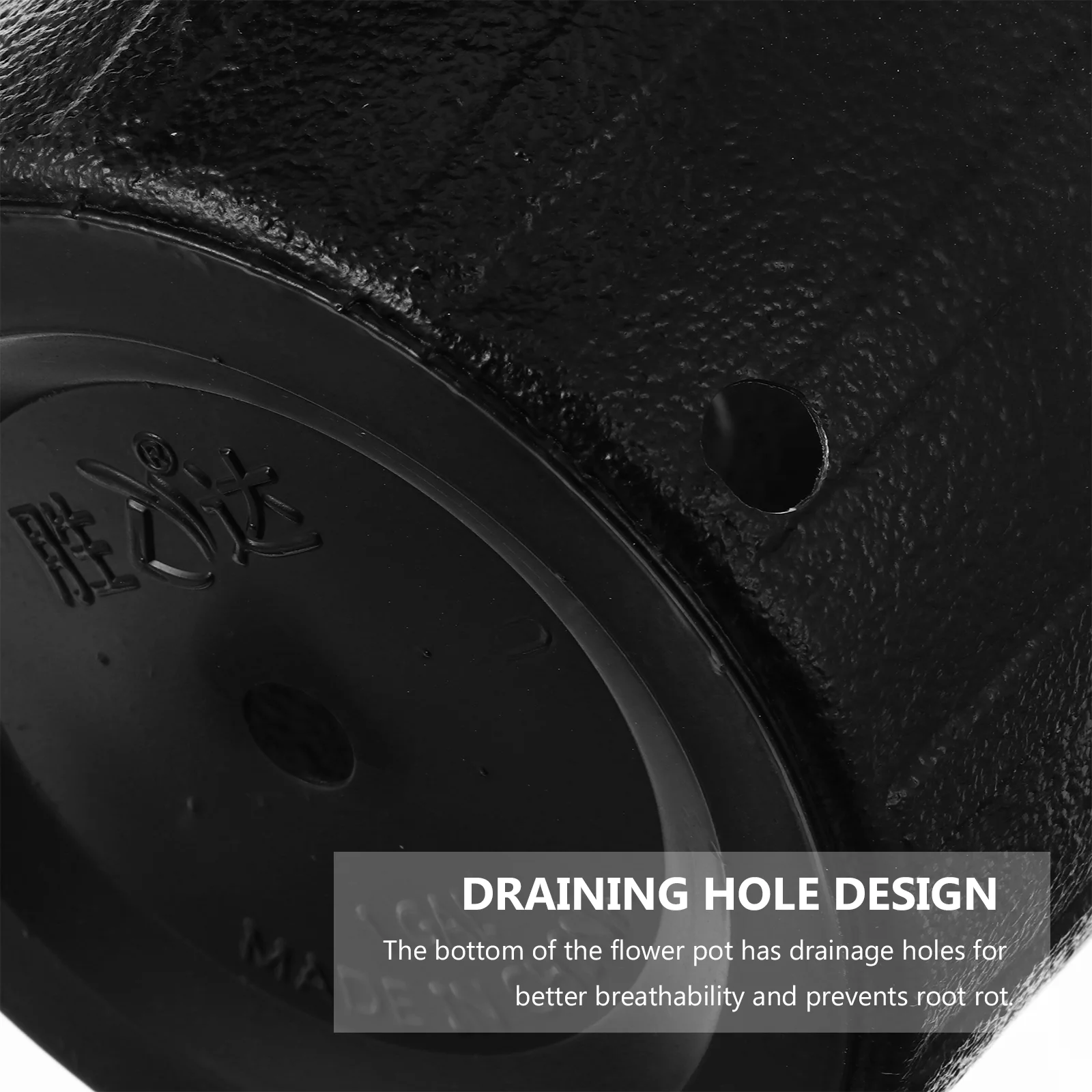 Gongxipen 10pcs Simple Gallon Pot Flower Planter Garden Plastic Plant Nursery Pot (Black)