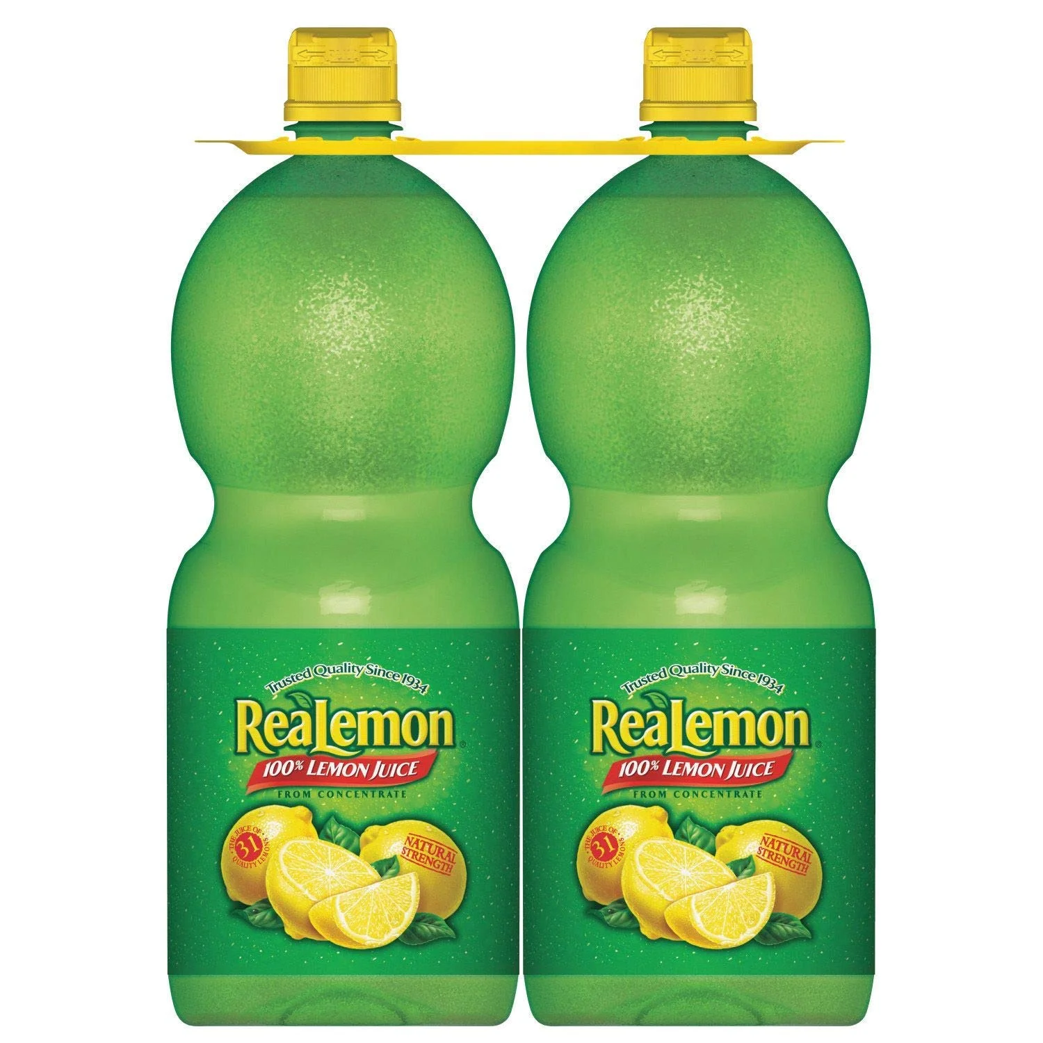 Realemon Lemon Juice Bulk Pack - 2 Bottles, 96 Fl Oz Each