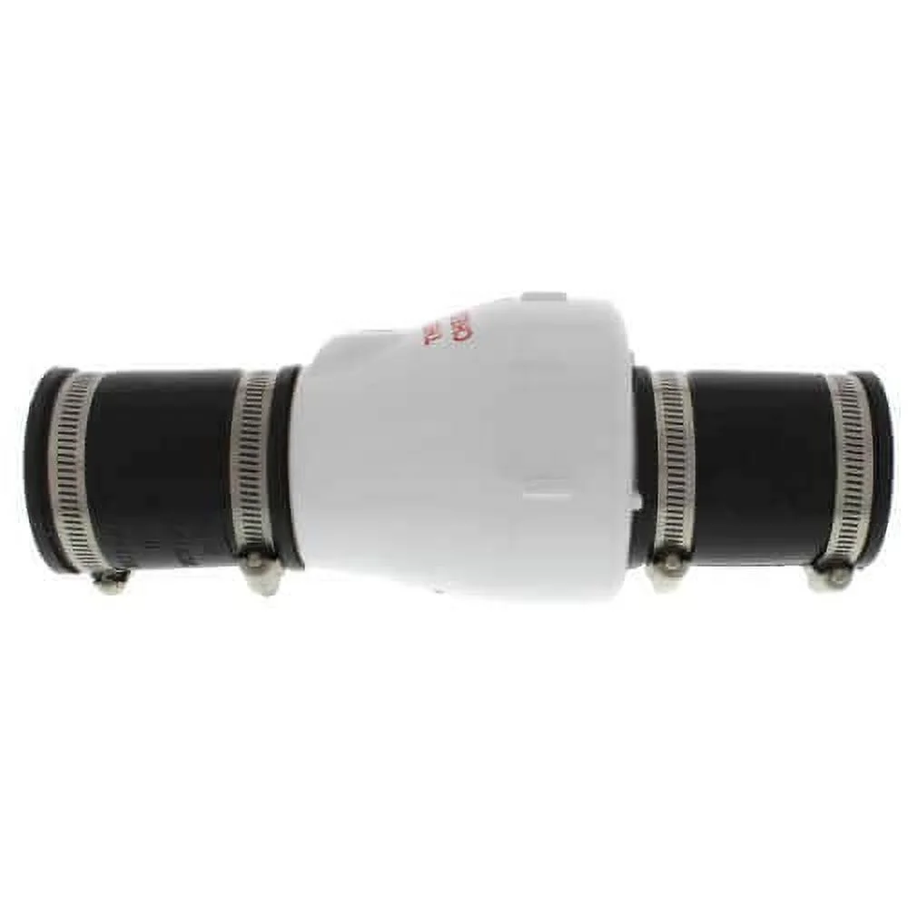 Zoeller 30-0241 1.5 in. Inlet 40 psi 130 deg Quiet Union Check Valve, White