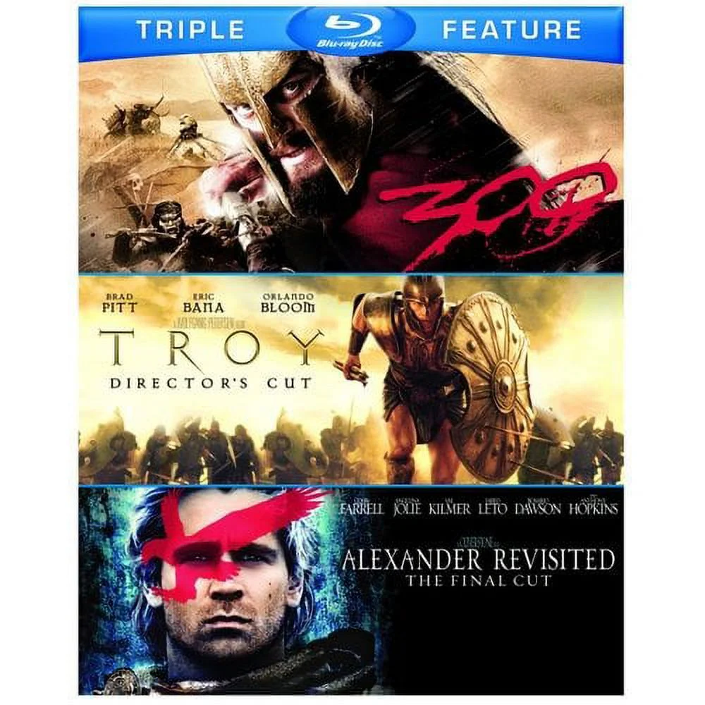 300 / Troy (Director's Cut) / Alexander Revisited: The Final Cut (Blu-ray), Warner Home Video, Action & Adventure