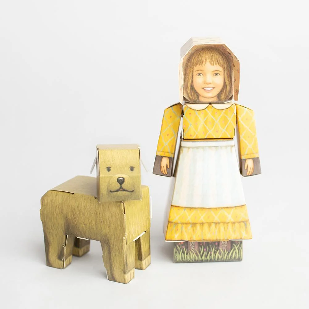 CUBLES Little House on The Prairie Set featuring Ma, Pa, Mary, Laura, Caroline  Jack