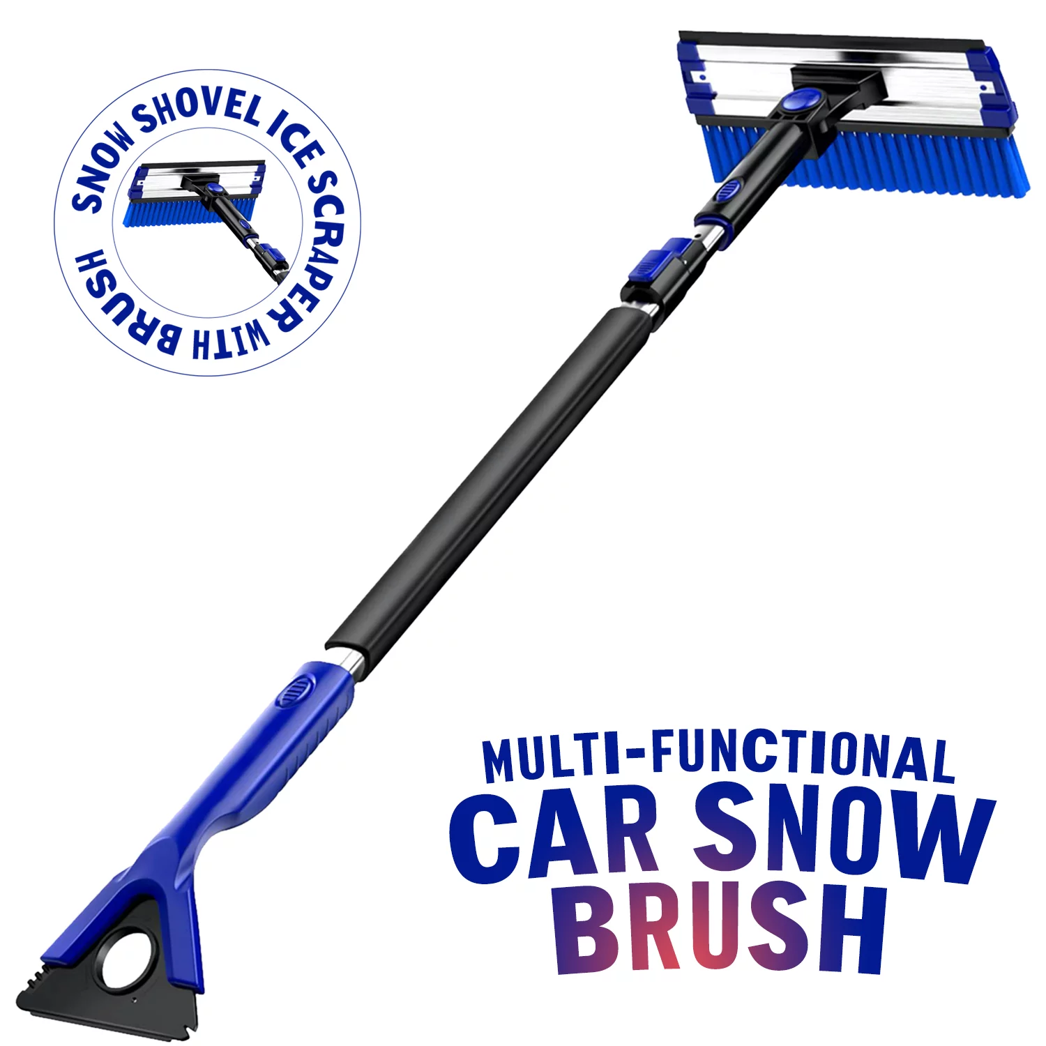 Snow Brush Ice Scraper with Foam Grip, 39