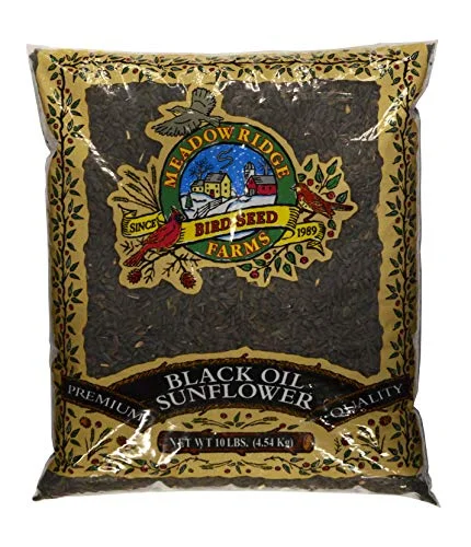 Meadow Ridge Farms B200010 Black Sunflower Wild Bird Food, 10 Lbs. - Quantity 1