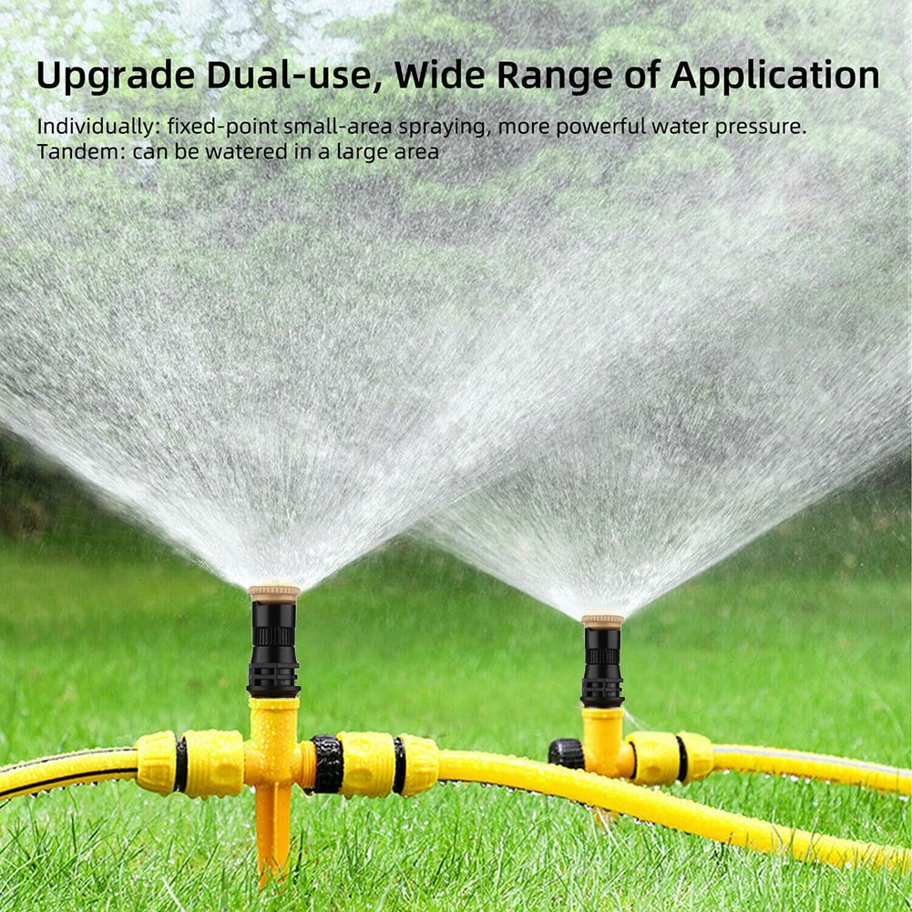 1/2/4 Pcs 360° Lawn Sprinkler System Automatic Grass Watering Spray Irrigation