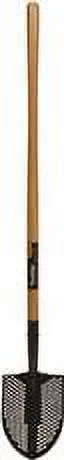 Toolite Round Point Shovel, 48 In. Wood Handle