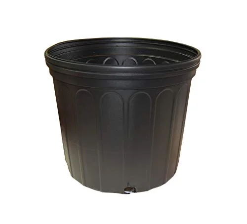 Growers Solution Three Gallon Black Plastic Trade Pots - Plant Containers - Garden 12 Pots