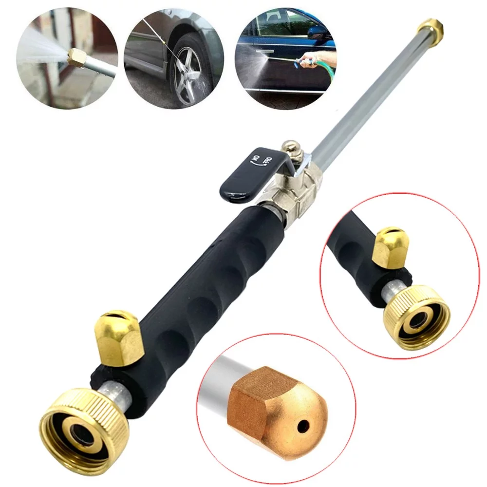 High Pressure Power Washer Spray Nozzle Water Gun Garden Watering Wand for Car Washing Outdoor Window Washing