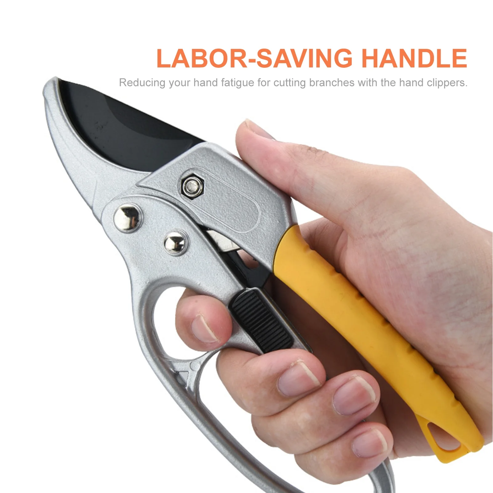 Secateurs Steel Blade Pruning Shears with Ergonomic Handles Gardening Pruning Scissors Bonsai Cutters Gardening Tool Kit for Plants Rose Flowers Fruit Trees