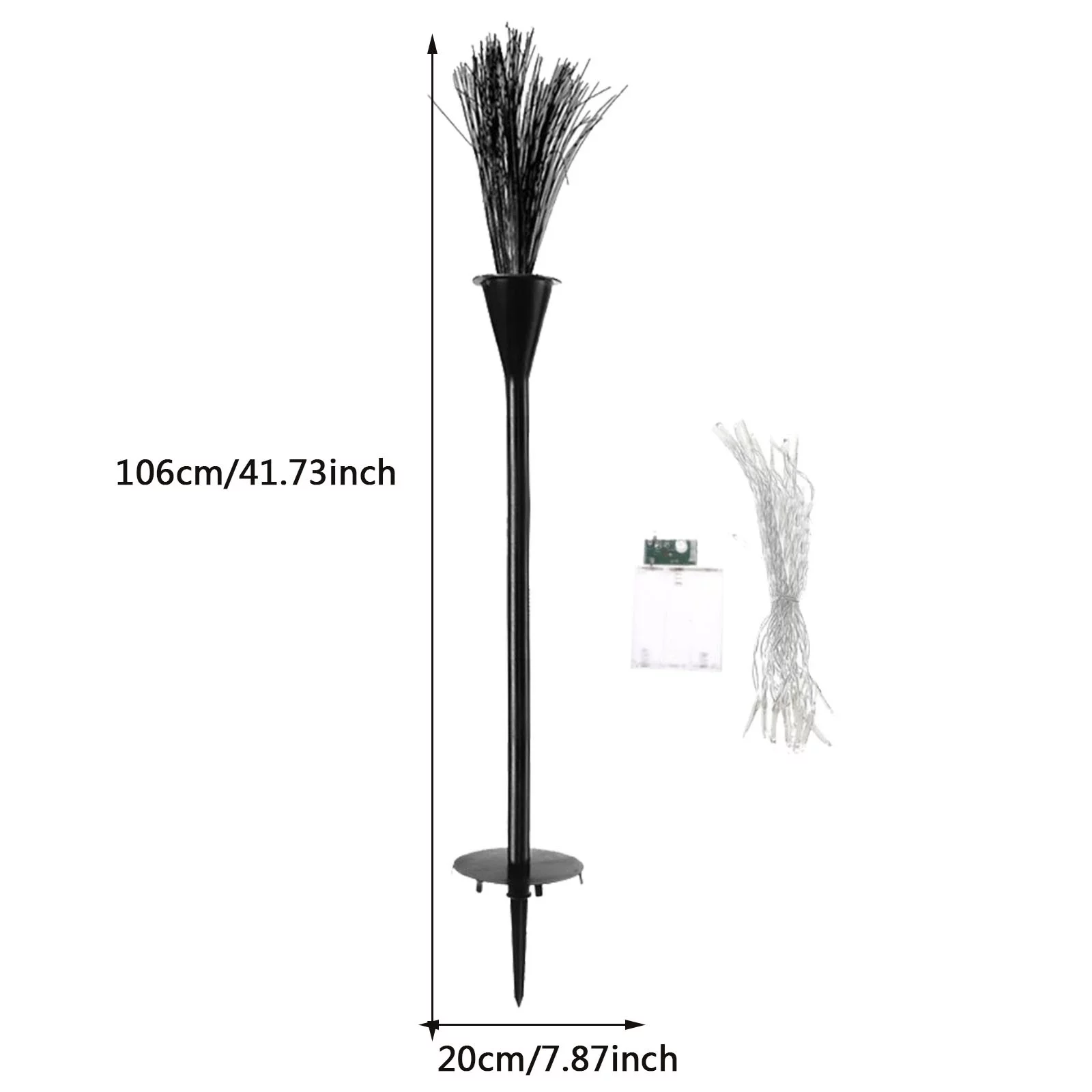 iju7gthy Flower Pots for Kids Bulk 4th of July Indoor Witch Light Up Witch Broomstick Markers Stand Over 3.48 Feet Tall and Are Cool Pre Lit Broomstick Gardenrative Lamps