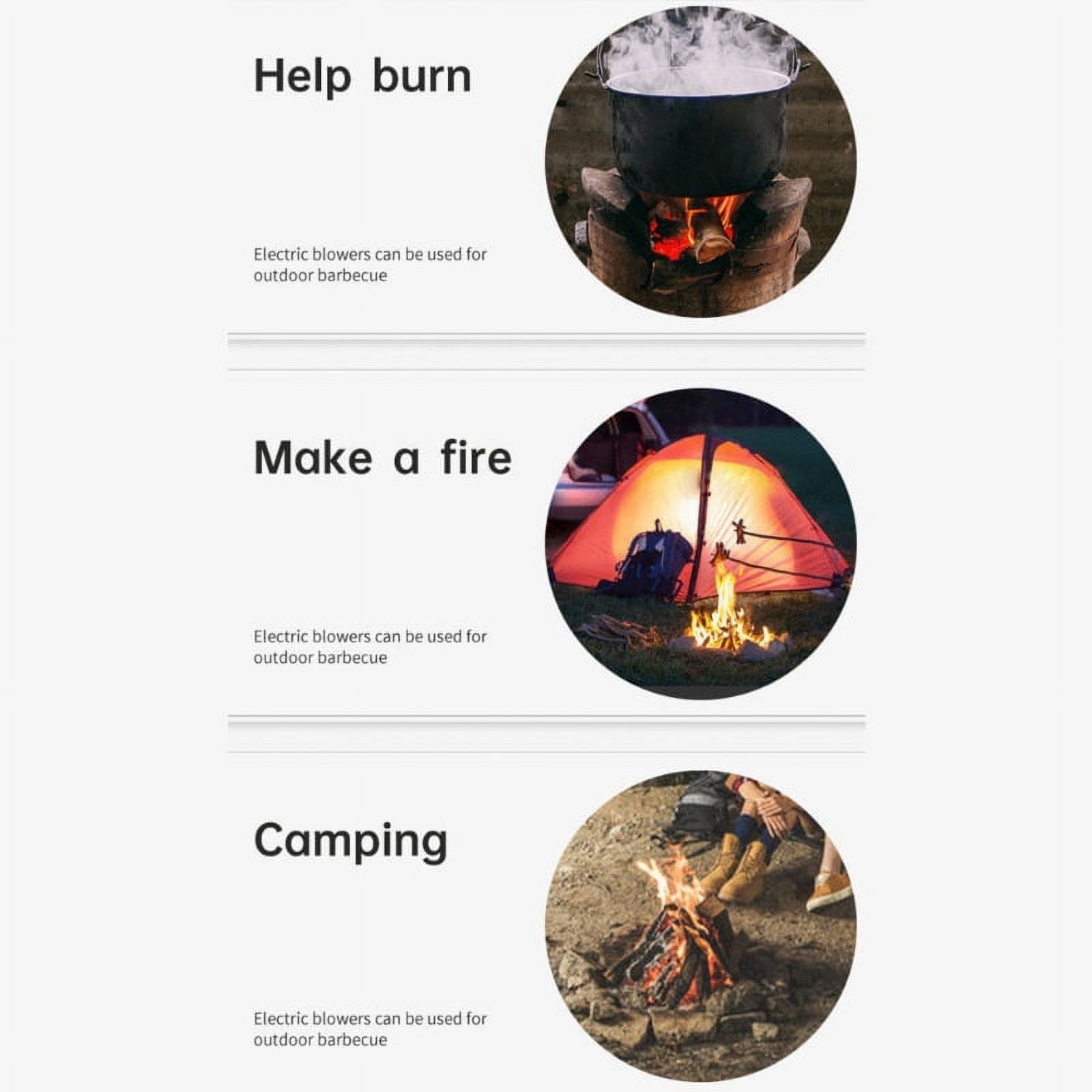 50LD Smelting Metal Fan BBQ Blower Charcoal Chimney Starter  Cooking Barbecue