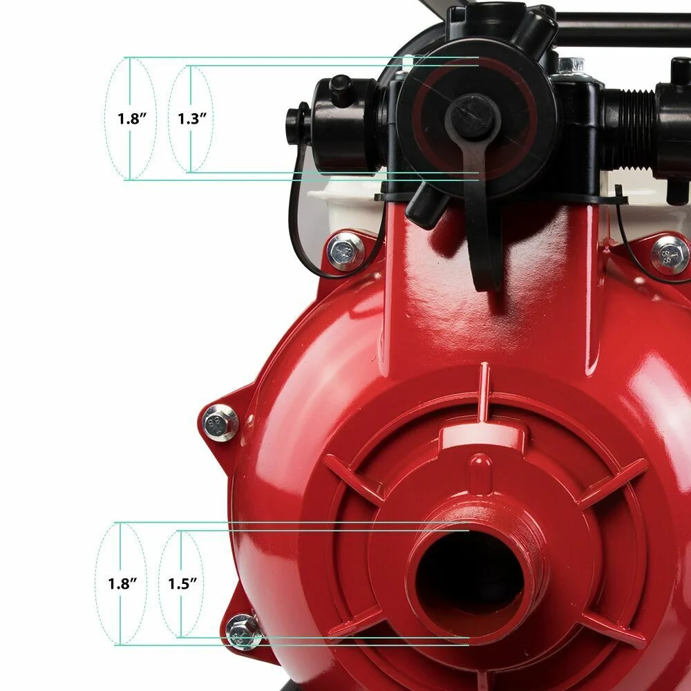 ETOSHA Gas Water Pump 6.5HP Transfer 1.5'' Irrigation Fire Fighting Hi-Flow