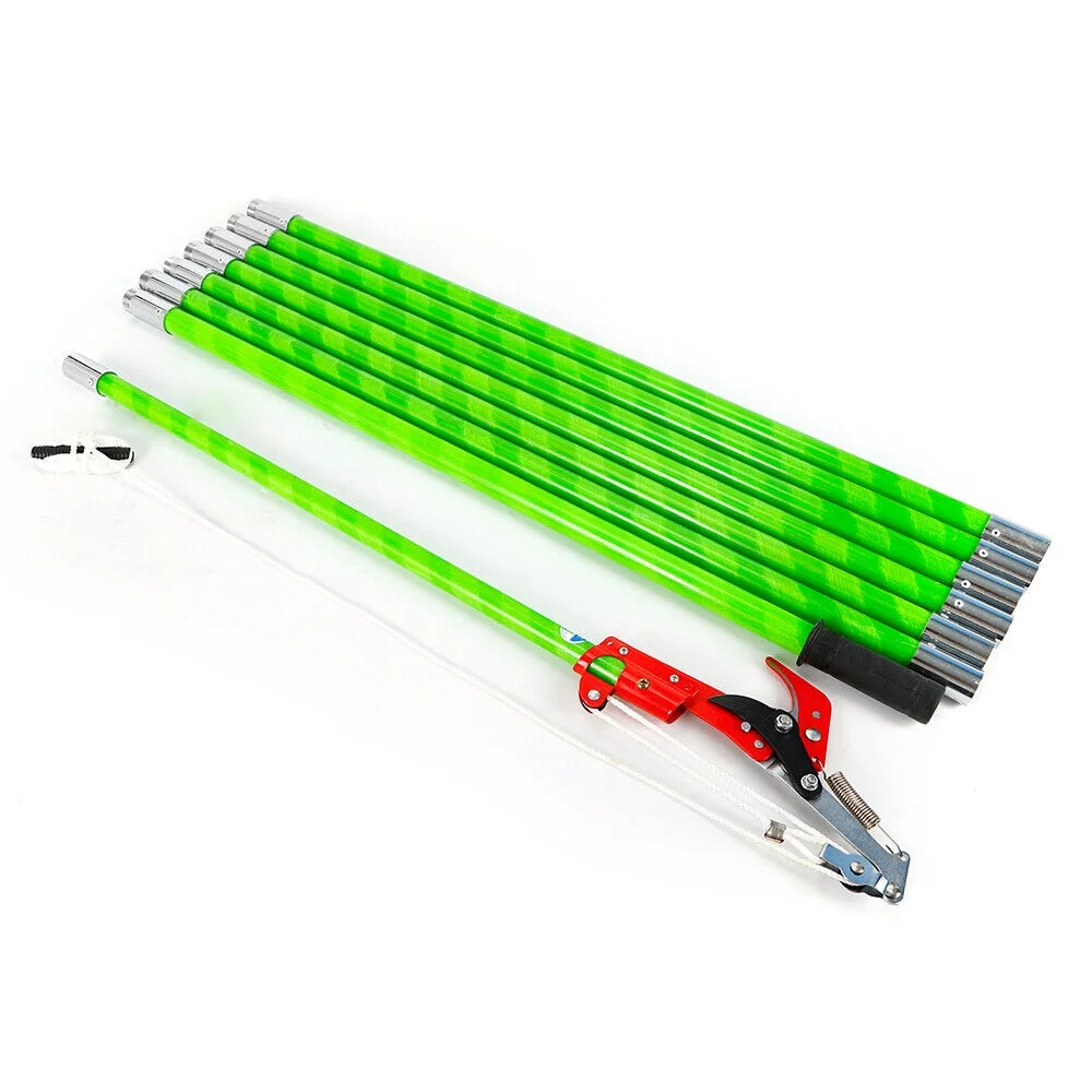 DENEST 26 Ft Pruner Shear Trimmer Tool Extendable Pole Saw Tree Limb Branch Cutter