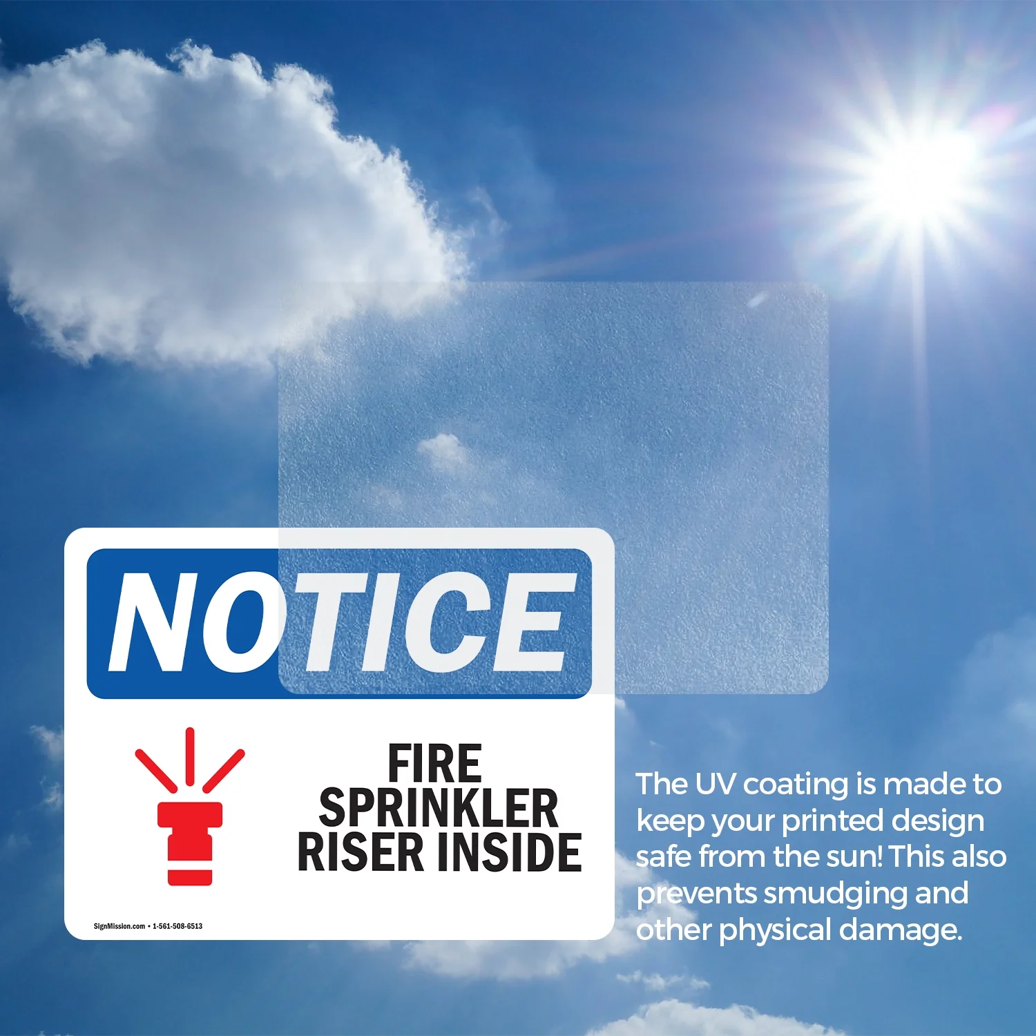 (2 Pack) Fire Sprinkler Riser Inside Sign