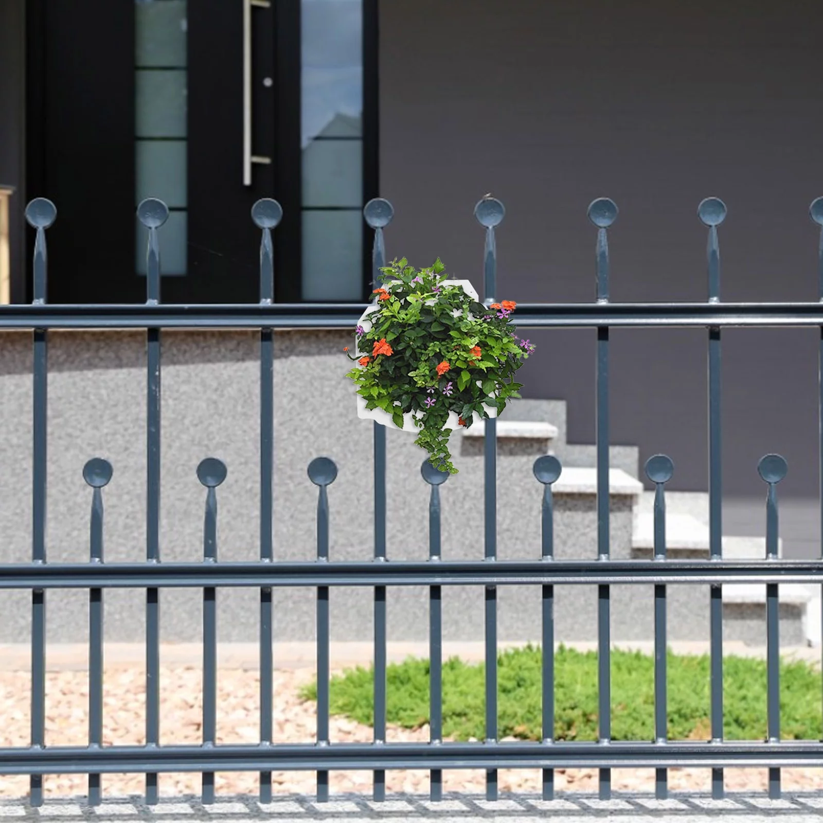 Guichaokj 2pcs Balcony Bonsai Vertical Garden Flower Pot Plant Pot Plastic Wall Planter