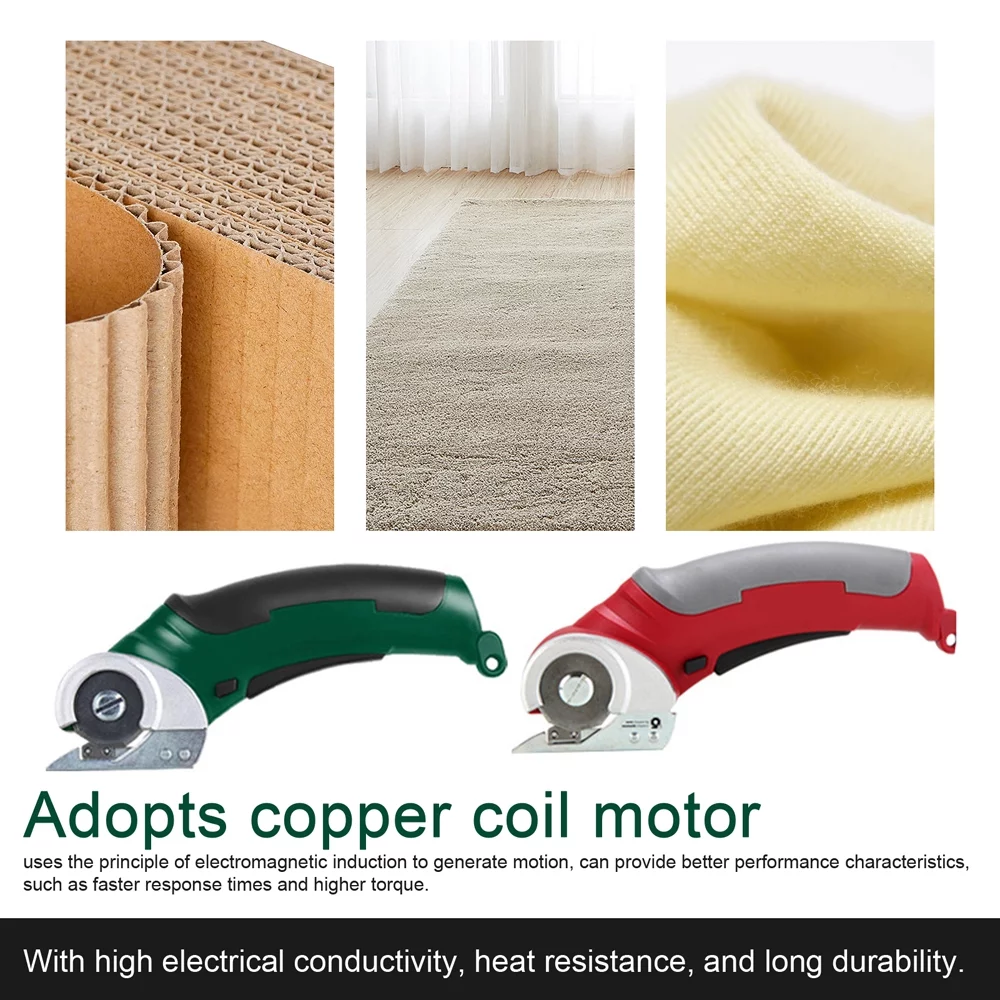 Electric scissors,Portable Fabric Handheld Copper Coil Motor Fabric Cutter 4.2v Cloth Cutter Copper Handheld Leather Carpet Cutter Copper Coil Fabric Handheld Leather Motor Portable Fabric