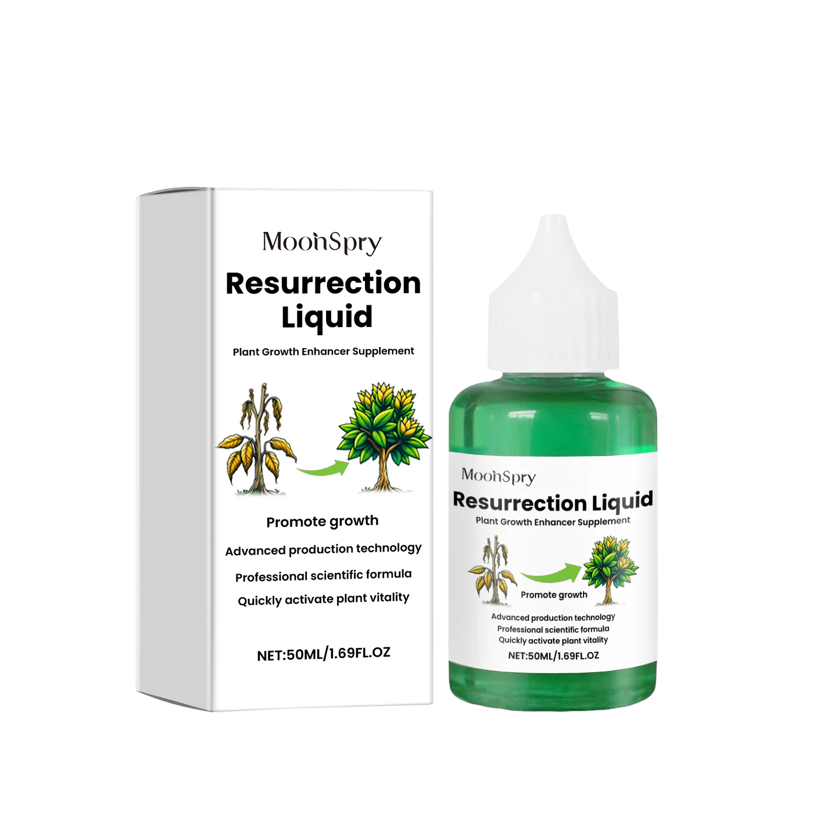 No Quick Fix Reactivation Solution 50ml Hydroponic Nutrient Solution Nutrient Solution Flower Fruit Vegetable Reactivation Solution Indoor Live