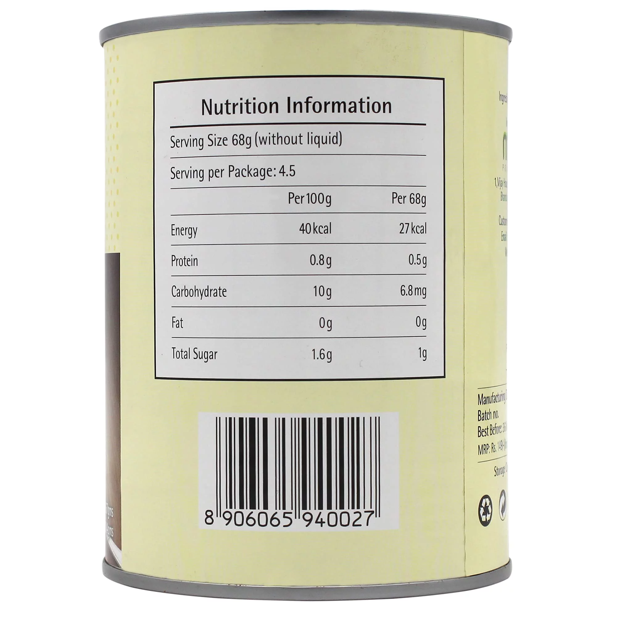 Freshos Water Chestnuts in Water, 567 g, Yellow Brown