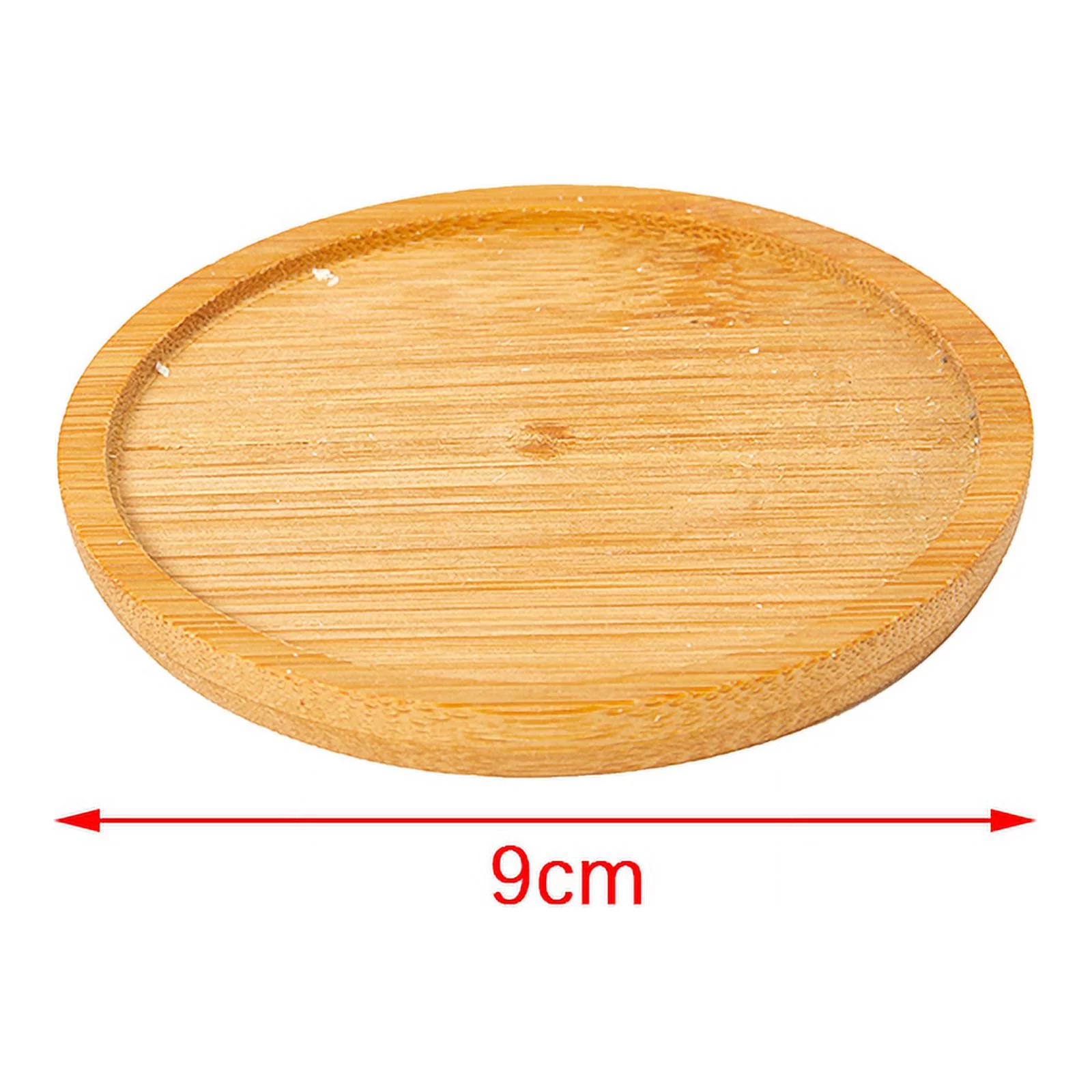 1Pc Bamboo Tray Bonsai Holder Round Plant Stand for Succulent Pot Wood Flower Pot Holder Garden Tools