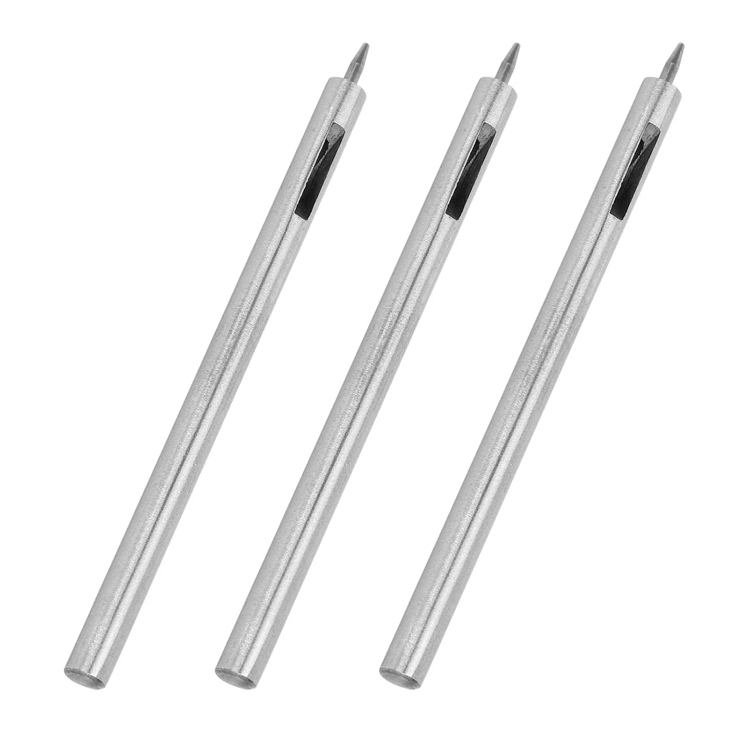 Belt Punching Tool  3Pcs Alloy Steel Hole  Cutter Leather Working Tools for Plastics Round Hollow Hole  Cutter Tool  Hand Tool Hole  (1mm)