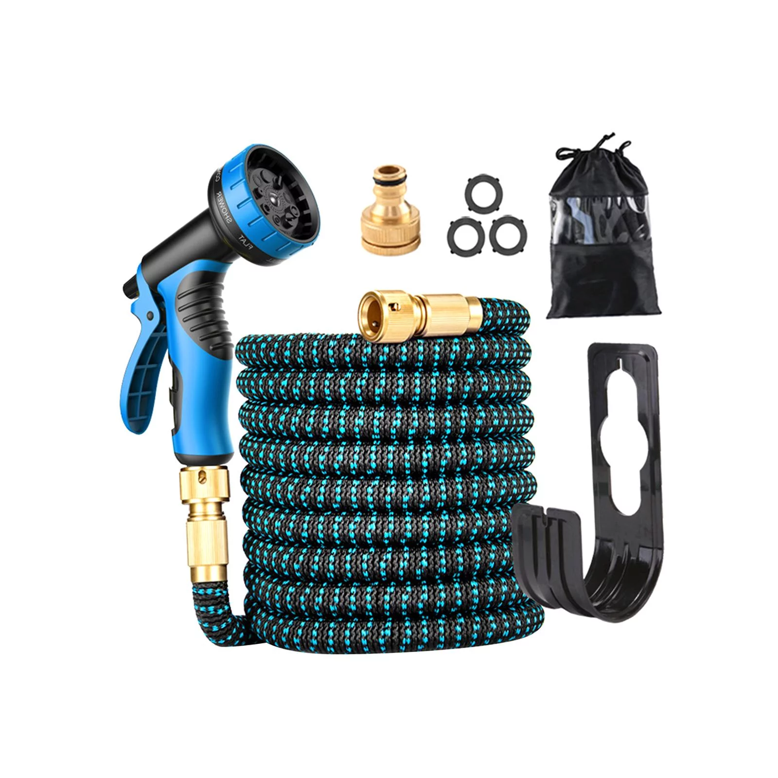 Expandable Garden Hose Car Washer Spray Flexible Durable Multifunctional Retractable Hose for Garden Watering Lawn Cleaning Glass