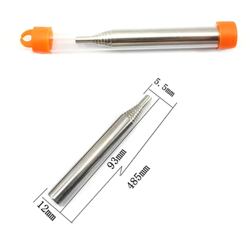 Fire Blower Pipe Collapsible Retractable Stainless Steel Blow Tube Campfire
