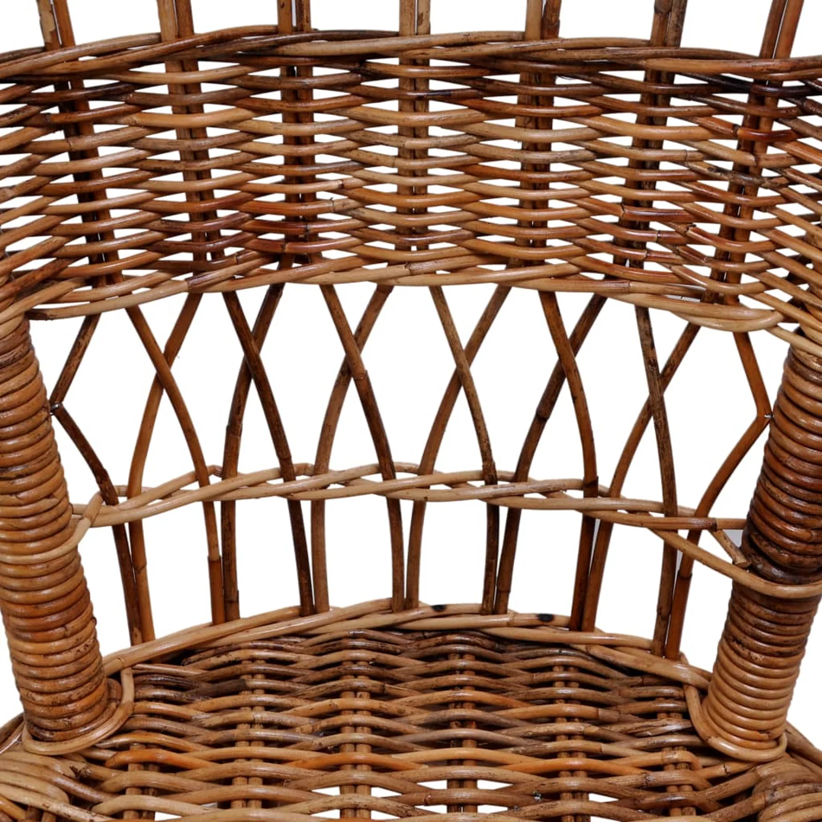 moobody Patio Chair Natural Rattan Brown
