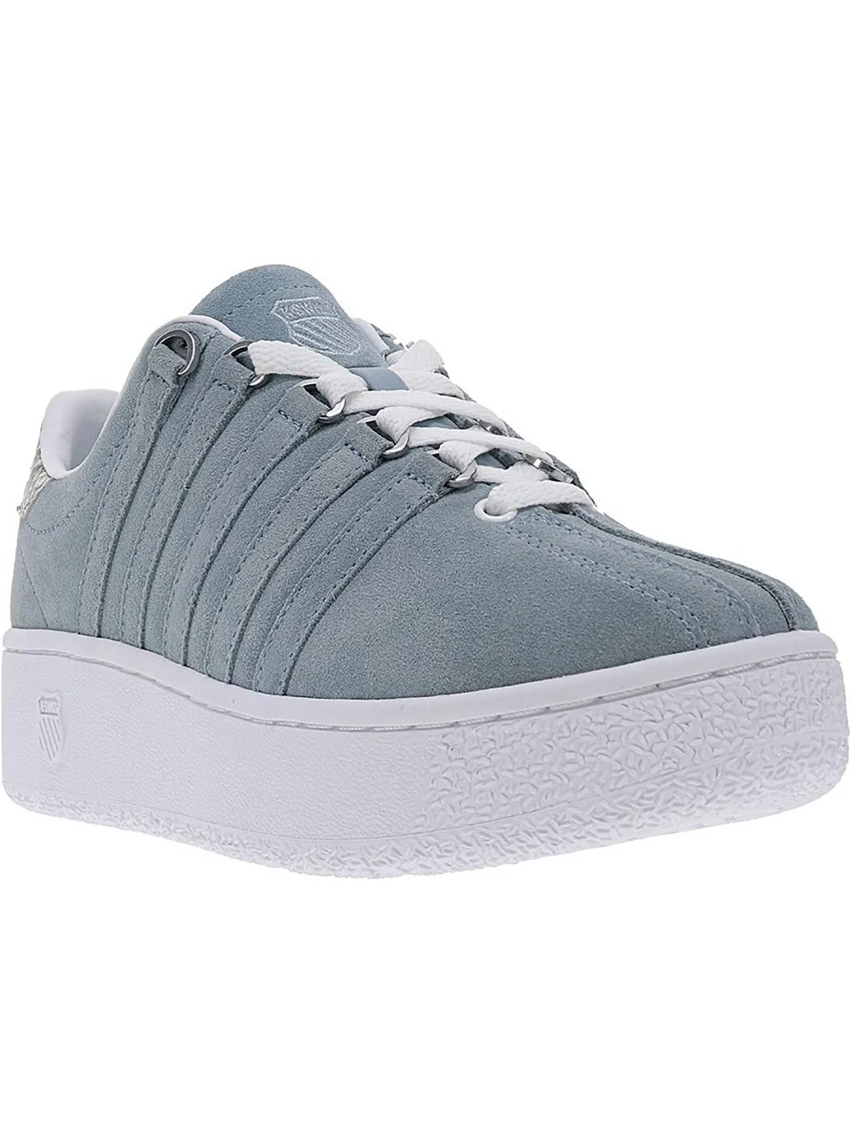 K-Swiss Womens Suede Lace-Up Casual And Fashion Sneakers